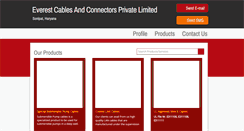 Desktop Screenshot of everestcables.co.in